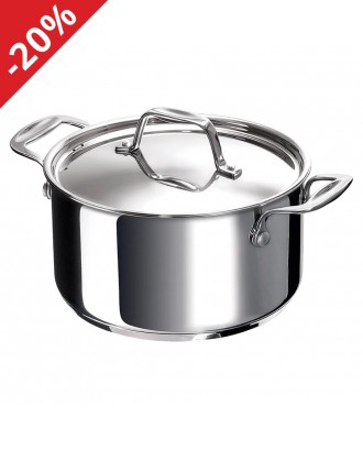 Oala cu capac, inox, 8.9 L, 28 cm, Chef - BEKA